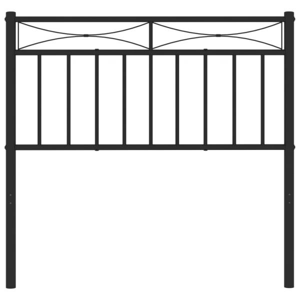 Kopfteil Metall Schwarz 90 cm