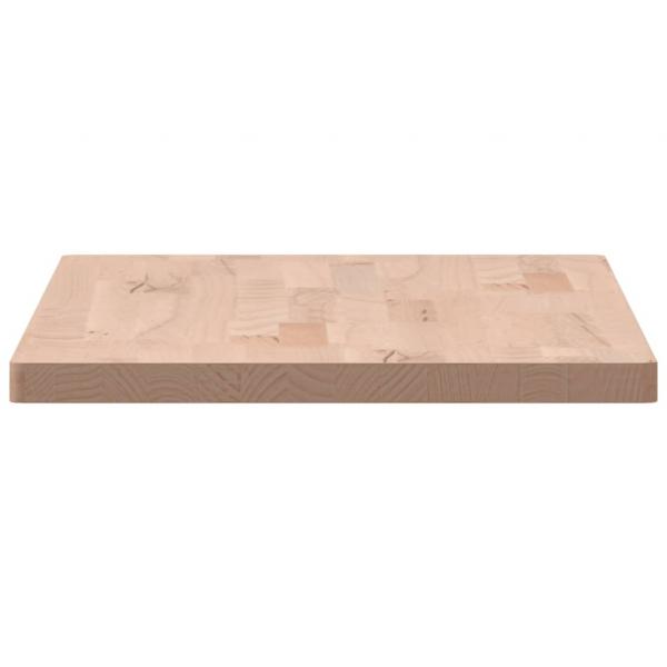 Tischplatte 80x40x2,5 cm Rechteckig Massivholz Buche