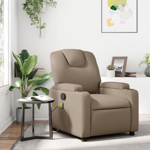 ARDEBO.de - Massagesessel Cappuccino-Braun Kunstleder