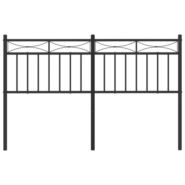 Kopfteil Metall Schwarz 135 cm
