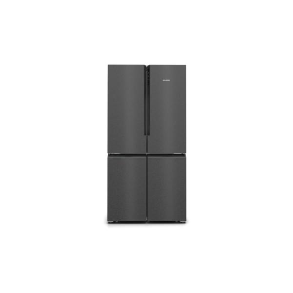 ARDEBO.de Siemens KF96NAXEA iQ300 Stand Side by Side Kühl-Gefrierkombination, 91 cm breit, 605 L, NoFrost, French-Door, Home Connect, antifingerprint blackSteel