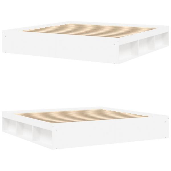 Bettgestell Weiß 200x200 cm