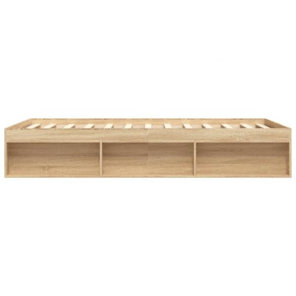 Bettgestell Sonoma-Eiche 140x190 cm