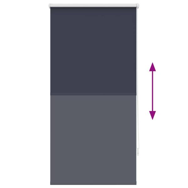 Verdunkelungsrollo 64,4 x 120 cm, Stoffbreite 60 cm, Marineblau
