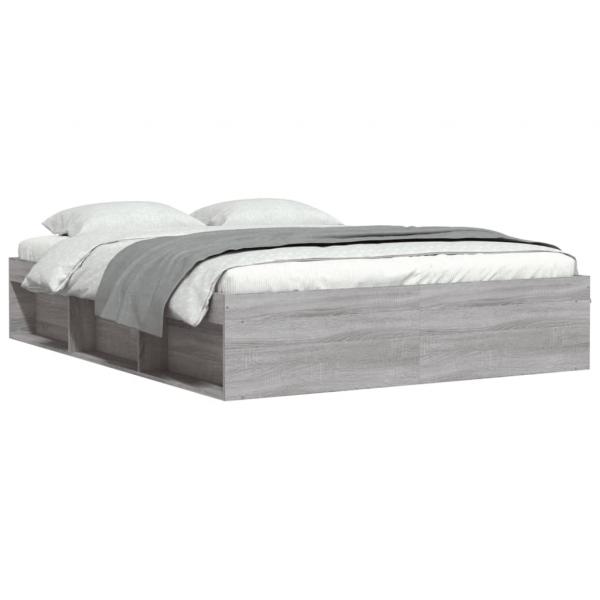 Bettgestell Grau Sonoma 140x190 cm