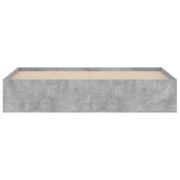 Bettgestell Betongrau 180x200 cm