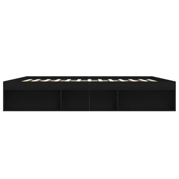 Bettgestell Schwarz 200x200 cm