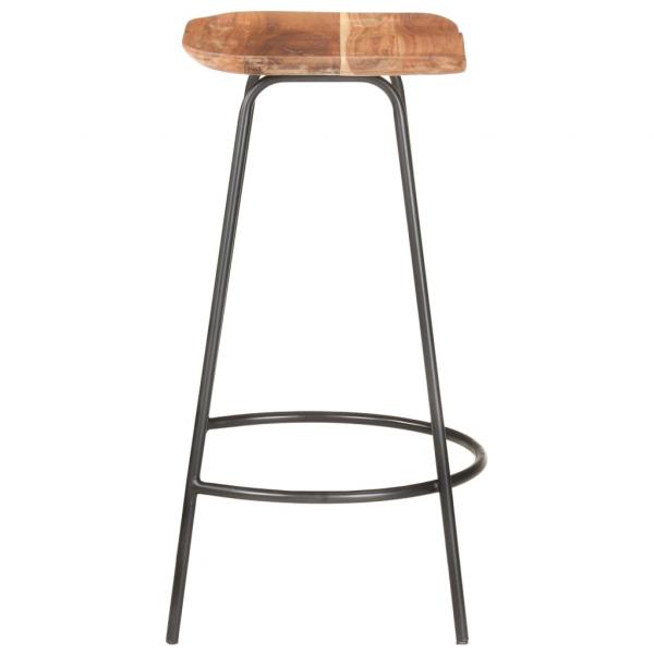 Barhocker 2 Stk. Massivholz Akazie 