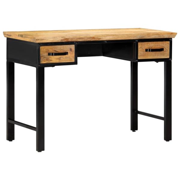 ARDEBO.de - Schreibtisch 110 x 50 x 76 cm Mangoholz Massiv