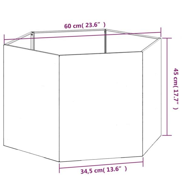 Pflanzkübel Rostig 60x60x45 cm Cortenstahl