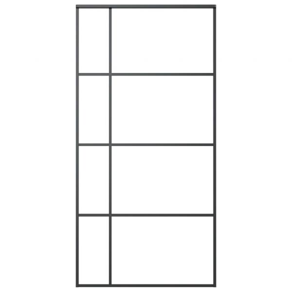 Schiebetür ESG Glas und Aluminium 102,5x205 cm Weiß