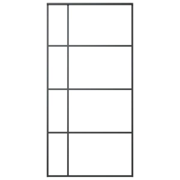 Schiebetür ESG Glas und Aluminium 102,5x205 cm Weiß