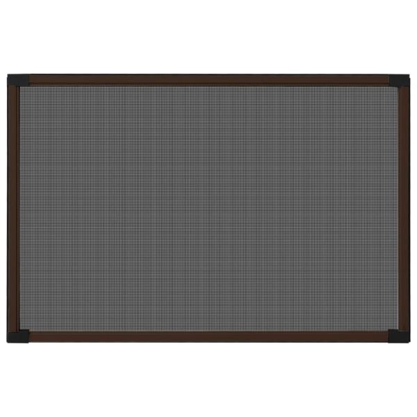 Ausziehbarer Insektenschutz für Fenster Braun (75-143)x50 cm