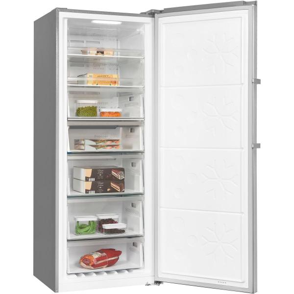 ARDEBO.de Exquisit GS380-NF-H-050E Stand Gefrierschrank, 71cm breit, 380 L, Digitale Kontrolle, inoxlook