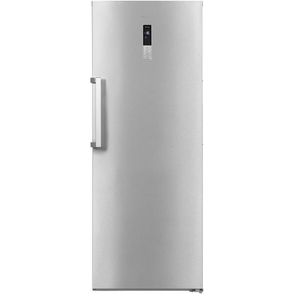 Exquisit GS380-NF-H-050E Stand Gefrierschrank, 71cm breit, 380 L, Digitale Kontrolle, inoxlook