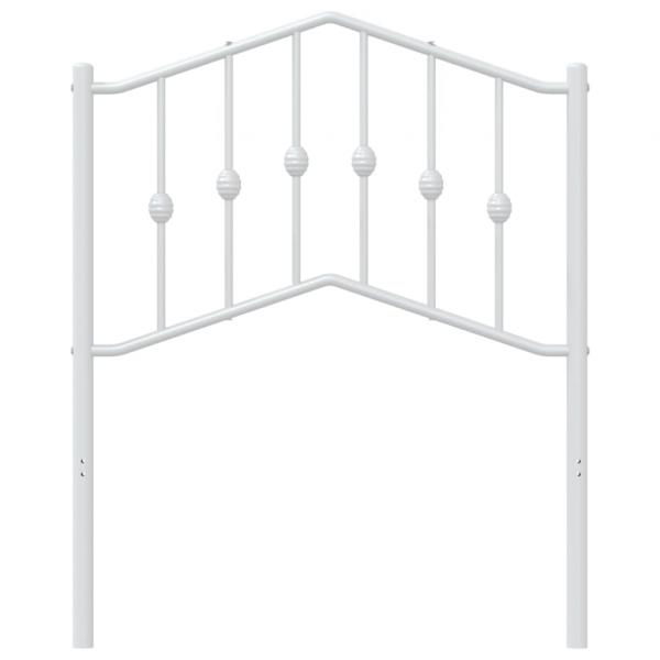Kopfteil Metall Weiß 75 cm