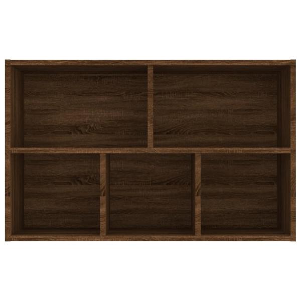 Bücherregal/Sideboard Braun Eiche 50x25x80 cm Holzwerkstoff