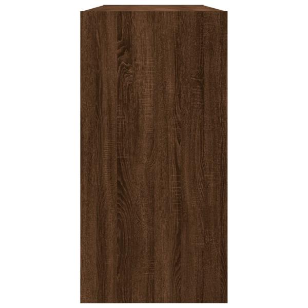 Bücherregal/Sideboard Braun Eiche 50x25x80 cm Holzwerkstoff