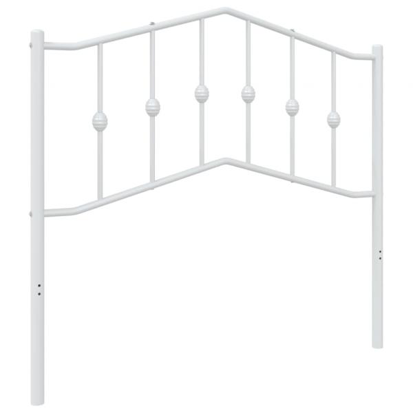 Kopfteil Metall Weiß 100 cm
