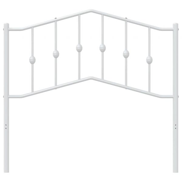 Kopfteil Metall Weiß 100 cm