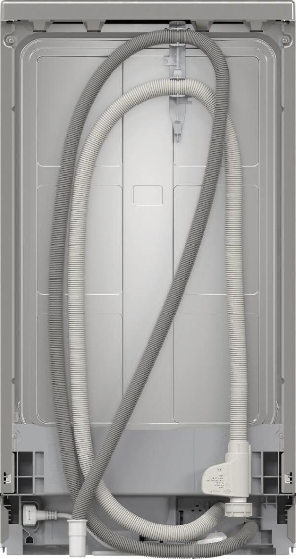 Bosch SPS6YMI14E Serie 6 Standgeschirrspüler, 45 cm breit, 10 Maßgedecke, Silence Plus, 3-fach Rackmatik, Silver Inox