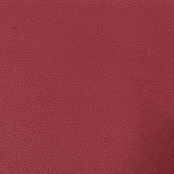 Sessel mit Hocker Weinrot 60 cm Kunstleder