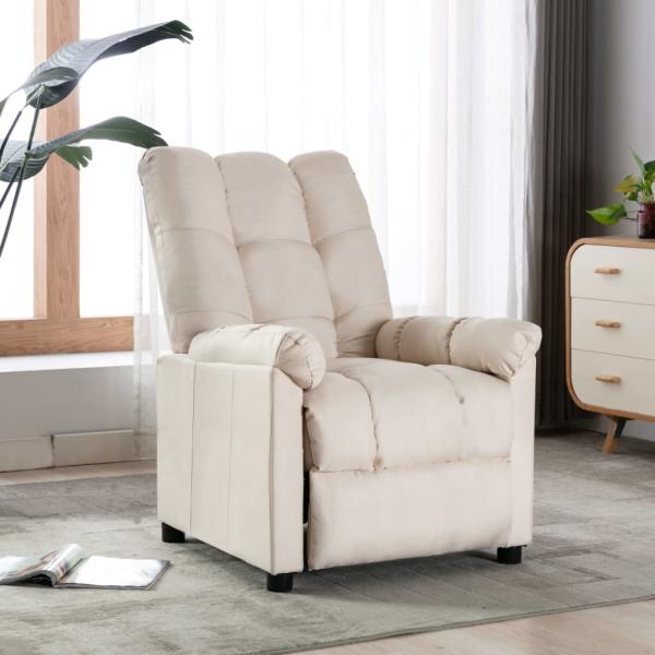 ARDEBO.de - Relaxsessel Creme Stoff