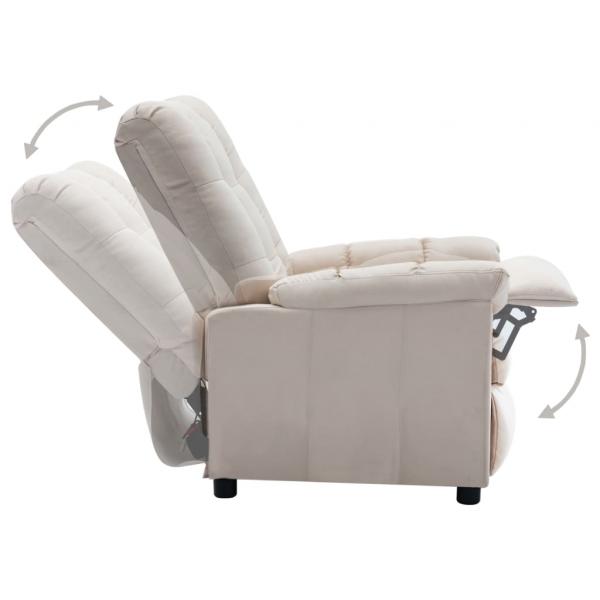 Relaxsessel Creme Stoff