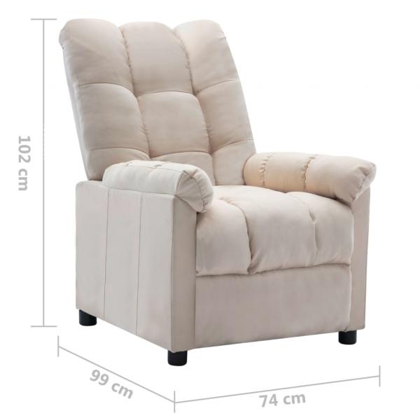 Relaxsessel Creme Stoff