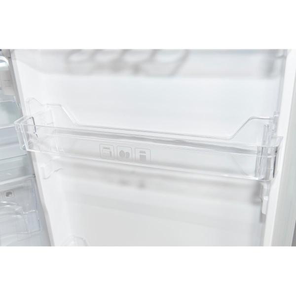Exquisit KS16-4-HE-040E Standkühlschrank, 55 cm breit, 109L, Temperatureinstellung, LED Beleuchtung, Gemüseschublade, Eierablagen, edelstahloptik