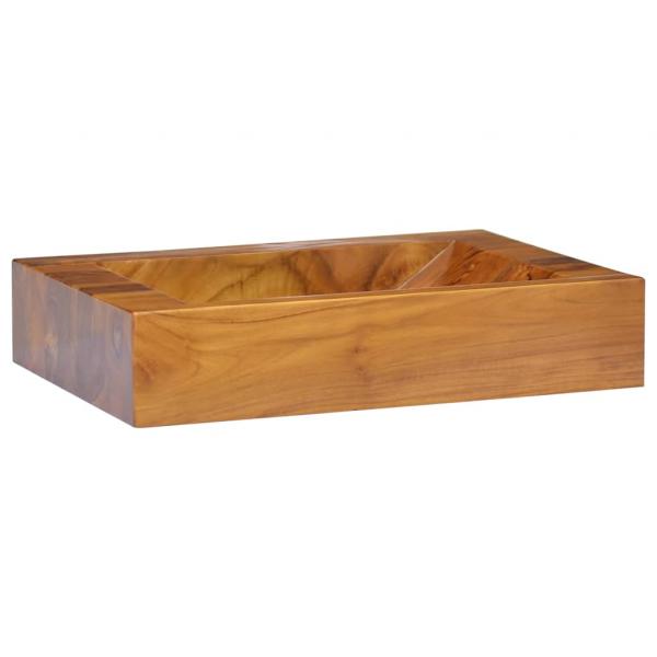 ARDEBO.de - Waschbecken Massivholz Teak 50x35x10 cm