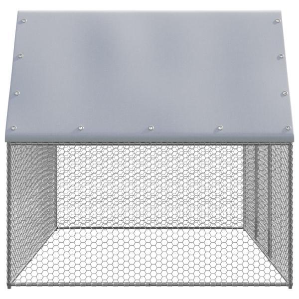 Outdoor-Hühnerkäfig 3x2x2 m Verzinkter Stahl