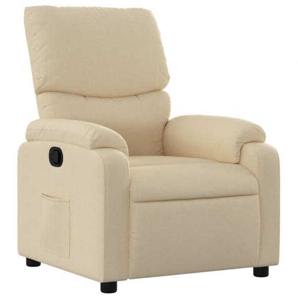 Relaxsessel Creme Stoff