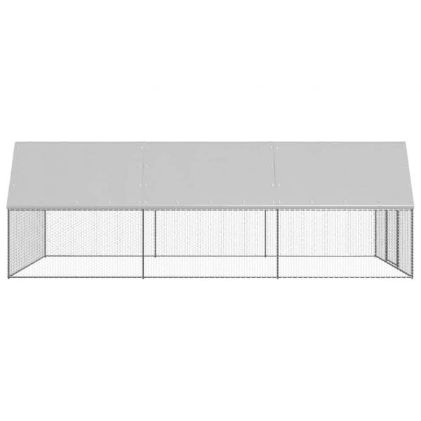Outdoor-Hühnerkäfig 3x6x2 m Verzinkter Stahl