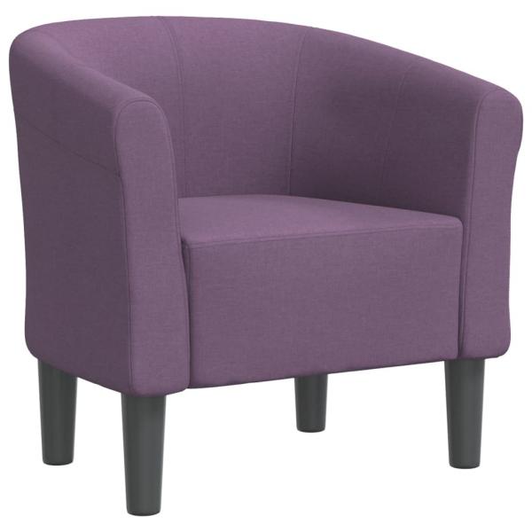 Clubsessel Lila Stoff
