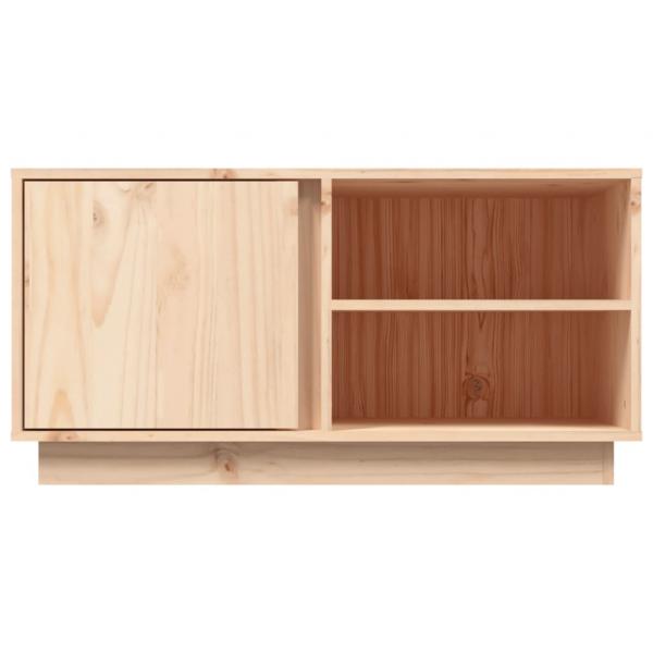 TV-Schrank 80x35x40,5 cm Massivholz Kiefer