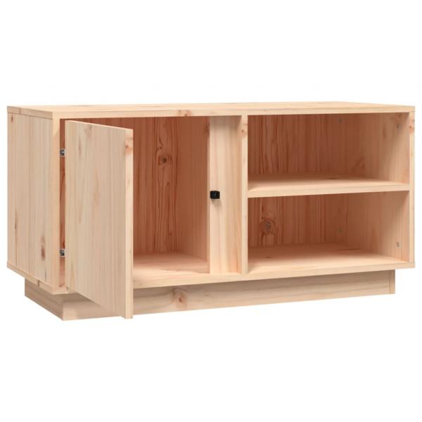 TV-Schrank 80x35x40,5 cm Massivholz Kiefer