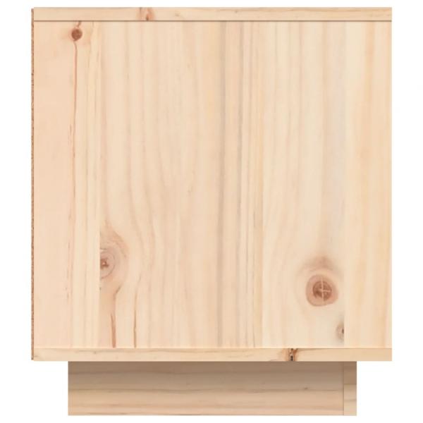 TV-Schrank 80x35x40,5 cm Massivholz Kiefer