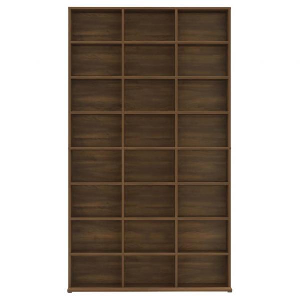 CD-Regal Braun Eichen-Optik 102x23x177,5 cm Holzwerkstoff