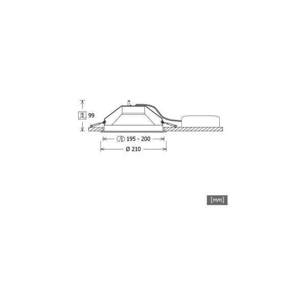 LTS LEWYM 102.840 Lewy Medium Einbau-Downlight, LED, 19W, 4000K, 2600lm, weiß (667820)