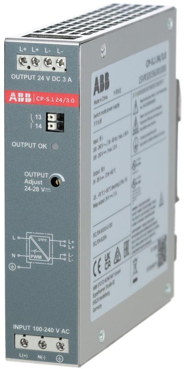 ABB CP-S.1 24/3.0 Netzteil, Out: DC 24V/3A (1SVR320361R1000)