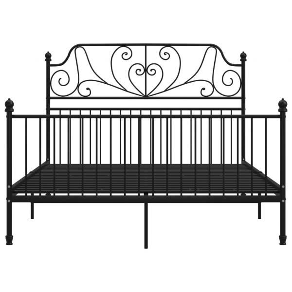 Bettgestell Schwarz Metall 160x200 cm