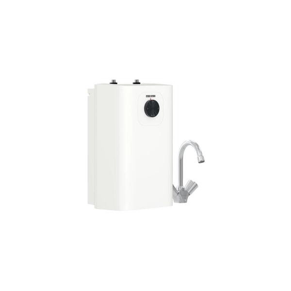 STIEBEL ELTRON SNU 5 Plus + WST-W Kleinspeicher im Set mit Temperier-Armatur, 5 Liter, Untertischmontage, weiß (204974)