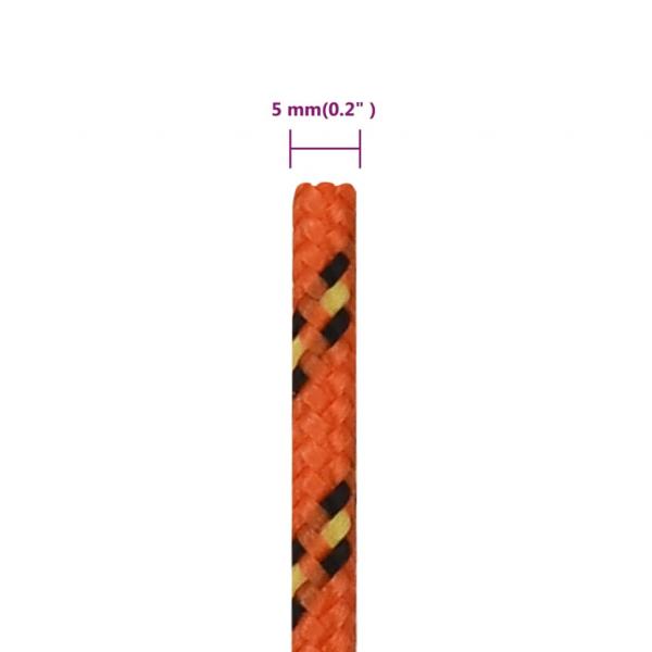 Bootsseil Orange 5 mm 250 m Polypropylen