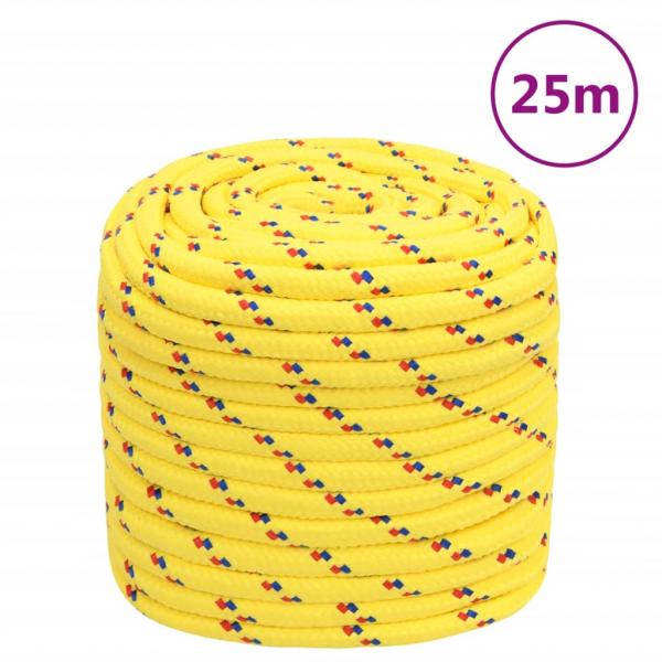 ARDEBO.de - Bootsseil Gelb 18 mm 25 m Polypropylen