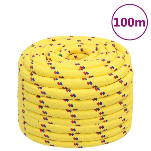 ARDEBO.de - Bootsseil Gelb 20 mm 100 m Polypropylen