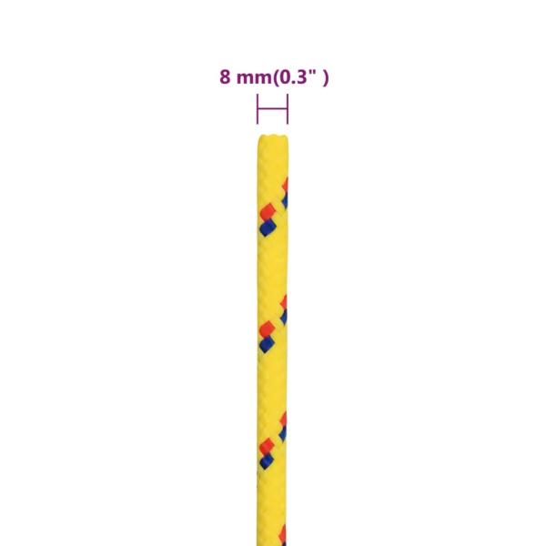 Bootsseil Gelb 8 mm 25 m Polypropylen