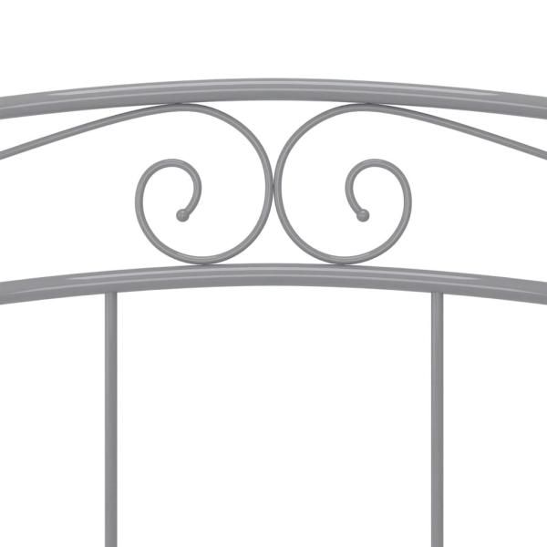 Bett Grau Metall 160x200 cm