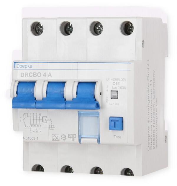 Doepke DRCBO 4 FI/LS-Kombination, 16A, 4-polig, C-Charakteristik, Typ A (09945124)