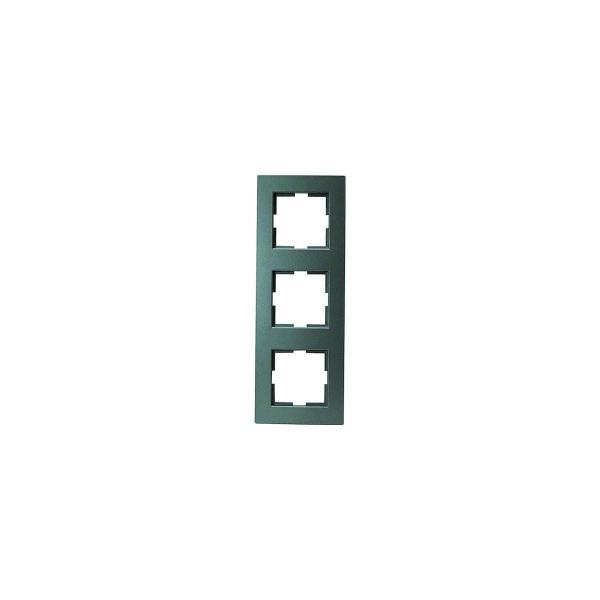 ARDEBO.de HHG 92511943 Novella Abdeckrahmen 3-fach, Anthrazit